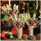 Christmas Centrepiece Table Decorations 3 Sets Floral Arrangement for Christmas Christmas Decor for Table Indoor Kitchen Shelf Mantle Farmhouse Galvanised Pot with Pine Cone Red Holly Berry Pick (Tin Colour)